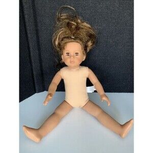 Kingstate The Dollcrafter  Friendship Kids 18” Brunette - No Clothes - Brown Eye